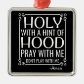 キリスト教のユーモア聖餐式 メタルオーナメント (正面)