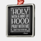 キリスト教のユーモア聖餐式 メタルオーナメント (左)