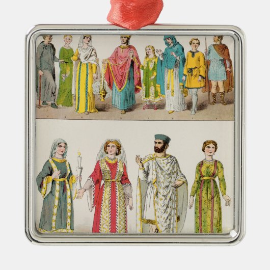 キリスト教のローマの服 メタルオーナメント (正面)