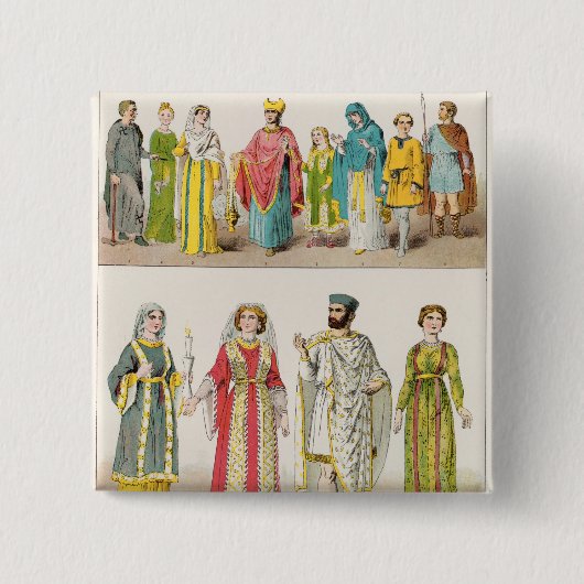 キリスト教のローマの服 缶バッジ (正面)