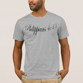 キリスト教のワイシャツのPhilippiansの4:13 Tシャツ