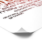 キリスト教のワードクラウド ポスター (コーナー)