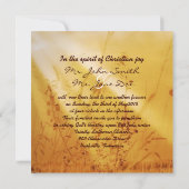 キリスト教のヴィンテージの国の十字の結婚式 招待状 (裏面)