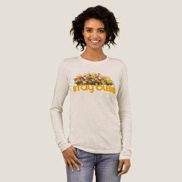 キリスト教のヴィンテージ フラワー エステティック グラフィック トライブレンドTシャツ