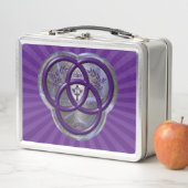 キリスト教の三位一体リングや輪とクロス メタルランチボックス (インサイチュ)