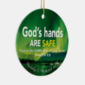 キリスト教の主格諺への信頼3:5 セラミックオーナメント (右)