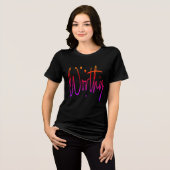 キリスト教の価値ある声明 トライブレンドＴシャツ (正面全面)
