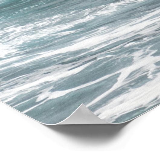 キリスト教の信仰と海引用文:恵みハウンド ポスター (角)