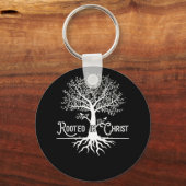 キリスト教の信仰と神への愛に根ざす キーホルダー (正面)