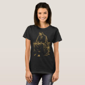 キリスト教の信仰における荒野のキリストの祈り Tシャツ (正面フル)