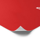 キリスト教の信仰に関する赤字型引用文ポスター ポスター (角)