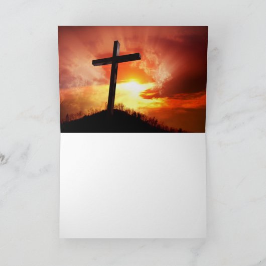 キリスト教の信仰のバレンタインデー シーズンカード (内部)