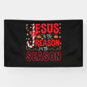 キリスト教の信仰の季節はイエスだ 横断幕 (横)