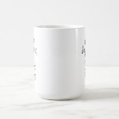 キリスト教の信仰の引用 手書きのミニマリスト コーヒーマグカップ (中央)
