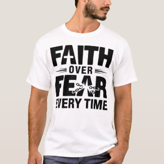 キリスト教の信仰の時々恐怖に対する信仰 Tシャツ