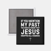 キリスト教の信仰の服 Jesus がすべての罪を赦した マグネット (正面/裏面)