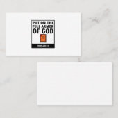 キリスト教の信仰の聖なる聖具を十分に着けなさい 名刺 (正面/裏面)