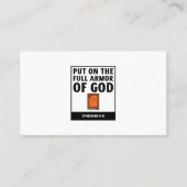 キリスト教の信仰の聖なる聖具を十分に着けなさい 名刺 (正面)