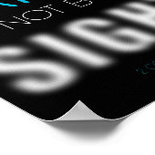 キリスト教の信仰の聖句:信仰によって歩み寄る者は見えない ポスター (角)