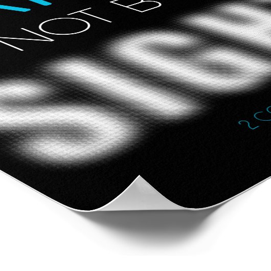 キリスト教の信仰の聖句:信仰によって歩み寄る者は見えない ポスター (角)