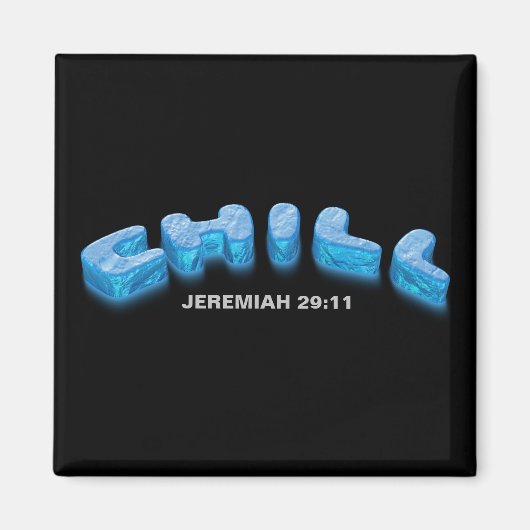 キリスト教の信仰は平和の安心を冷やす マグネット (正面)