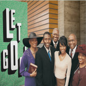 キリスト教の信仰を神に委ねる 横断幕