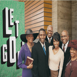 キリスト教の信仰を神に委ねる 横断幕