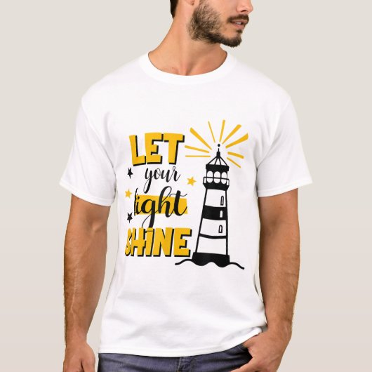 キリスト教の信仰イエス様を照らし合わせなさい Tシャツ (正面)