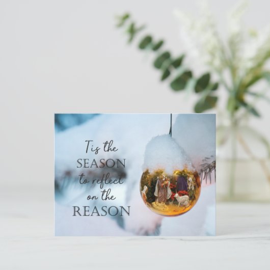 キリスト教の信仰出生の理由シーズン写真 シーズンポストカード (スタンド正面)