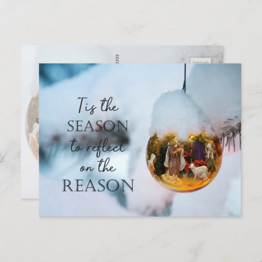 キリスト教の信仰出生の理由シーズン写真 シーズンポストカード (正面/裏面)