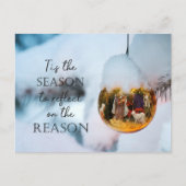 キリスト教の信仰出生の理由シーズン写真 シーズンポストカード (正面)