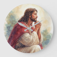 キリスト教の信仰 | イエス・キリストの祈りの水彩画