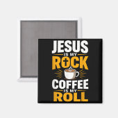 キリスト教の信仰 イエス コーヒー 朝の祈り マグネット (正面/裏面)