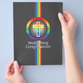 キリスト教の信徒を歓迎 チラシ (手)