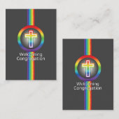 キリスト教の信徒を歓迎 ノートカード (正面/裏面)