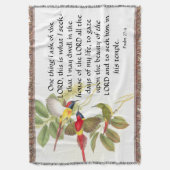 キリスト教の信者の聖書感動的なイエス・キリスト スローブランケット (正面縦)