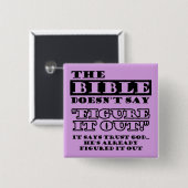 キリスト教の信頼神が理解した 缶バッジ (正面&裏面)