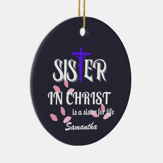 キリスト教の修道士の姉妹 セラミックオーナメント (右)