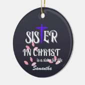 キリスト教の修道士の姉妹 セラミックオーナメント (左)