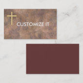 キリスト教の個人事業カード 名刺 (正面/裏面)