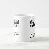 キリスト教の偽善者マグカップ ジョーク コーヒーマグカップ (中央)