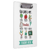 キリスト教の先生クリッボード神は私は言っている クリップボード (右)