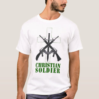 キリスト教の兵士 Tシャツ