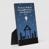 キリスト教の出生シーンデザイン/聖句 フォトプラーク (側面)
