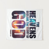 キリスト教の創造:天国神の栄光を宣言 タペストリー (正面(横))