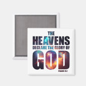 キリスト教の創造：天国神の栄光を宣言 マグネット (正面/裏面)