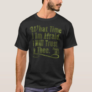 キリスト教の励まし 恐れるとき 私は恐れる Tシャツ