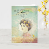 キリスト教の勇気付けられるつる、その中 カード (黄色い花)