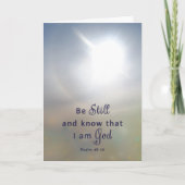 キリスト教の勇気付けられる挨拶状 カード (正面)