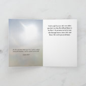 キリスト教の勇気付けられる挨拶状  カード (内部)